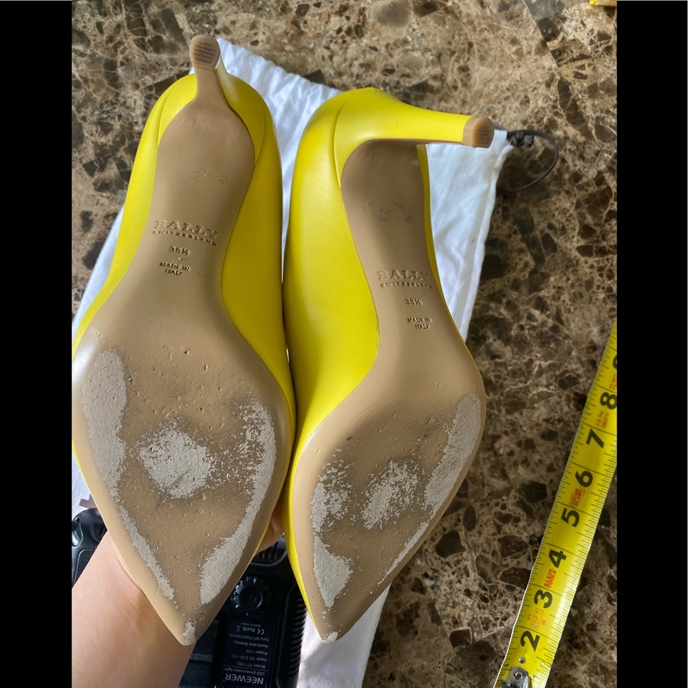 Bally Switzerland amazing yellow heels size 38.5 - Picture 5 of 8